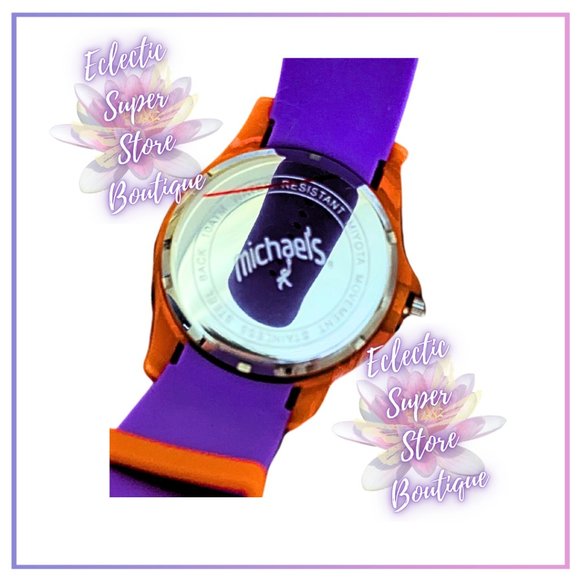 Girl's Purple and Orange Swim Diver Michael's Watch - Picture 3 of 13